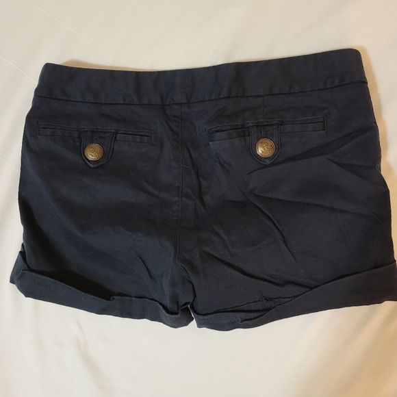 Aritzia Talula Nautical Navy Blue Button Up Shorts - Picture 8 of 12